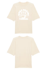 BUILD YOUR OWN T-SHIRT (OVERSIZED) | MORE DOZING LESS THINKING | NATURAL RAW