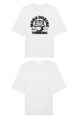BUILD YOUR OWN T-SHIRT (OVERSIZED) | MORE DOZING LESS THINKING | WHITE