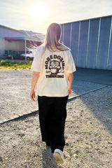 BUILD YOUR OWN T-SHIRT (OVERSIZED) | MORE DOZING LESS THINKING | NATURAL RAW
