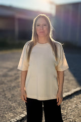 BUILD YOUR OWN T-SHIRT (OVERSIZED) |  EVERYBODY BORN TO BE A STAR | NATURAL RAW