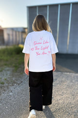 BUILD YOUR OWN T-SHIRT (OVERSIZED) |  SHINE LIKE THE LIGHT YOU ARE | WHITE