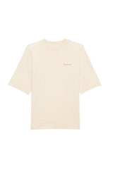 Oversized T-Shirt aus 100 % Bio-Baumwolle mit weitem, modernem Schnitt, erhältlich in Schwarz, Weiss und Natur. Individuell gestaltbar mit Wunschmotiv und frei wählbarer Platzierung. Weiche Qualität, überschnittene Ärmelansätze und lässiger Style für maximalen Tragekomfort. Vorderseite: Kleiner „Anway“-Schriftzug auf der linken Brust. Rückseite: Grosses Design mit Sonnenblume und Text „GOOD DAY TO BLOOM“.