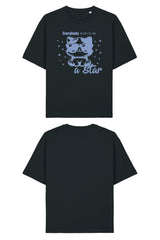 BUILD YOUR OWN T-SHIRT (RELAXED FIT) | EVERYBODY BORN TO BE A STAR | BLACK