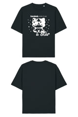 BUILD YOUR OWN T-SHIRT (RELAXED FIT) | EVERYBODY BORN TO BE A STAR | BLACK