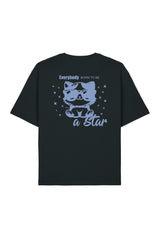 BUILD YOUR OWN T-SHIRT (RELAXED FIT) | EVERYBODY BORN TO BE A STAR | BLACK
