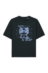 BUILD YOUR OWN T-SHIRT (RELAXED FIT) | EVERYBODY BORN TO BE A STAR | BLACK