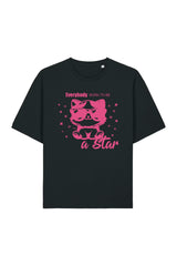 BUILD YOUR OWN T-SHIRT (RELAXED FIT) | EVERYBODY BORN TO BE A STAR | BLACK