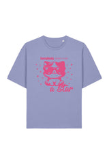 BUILD YOUR OWN T-SHIRT (RELAXED FIT) | EVERYBODY BORN TO BE A STAR | VIOLET