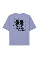BUILD YOUR OWN T-SHIRT (RELAXED FIT) | EVERYBODY BORN TO BE A STAR | VIOLET
