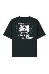BUILD YOUR OWN T-SHIRT (RELAXED FIT) | EVERYBODY BORN TO BE A STAR | BLACK