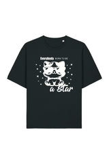 BUILD YOUR OWN T-SHIRT (RELAXED FIT) | EVERYBODY BORN TO BE A STAR | BLACK