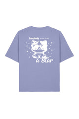 BUILD YOUR OWN T-SHIRT (RELAXED FIT) | EVERYBODY BORN TO BE A STAR | VIOLET