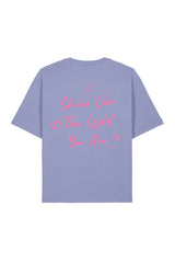 BUILD YOUR OWN T-SHIRT (RELAXED FIT) | SHINE LIKE THE LIGHT YOU ARE | VIOLET