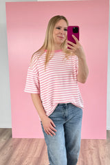 OVERSIZED SHIRT CHIARA | ROSA-WEISS