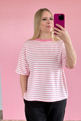OVERSIZED SHIRT CHIARA | ROSA-WEISS