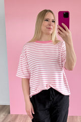 OVERSIZED SHIRT CHIARA | ROSA-WEISS