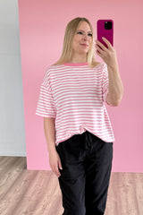 OVERSIZED SHIRT CHIARA | ROSA-WEISS