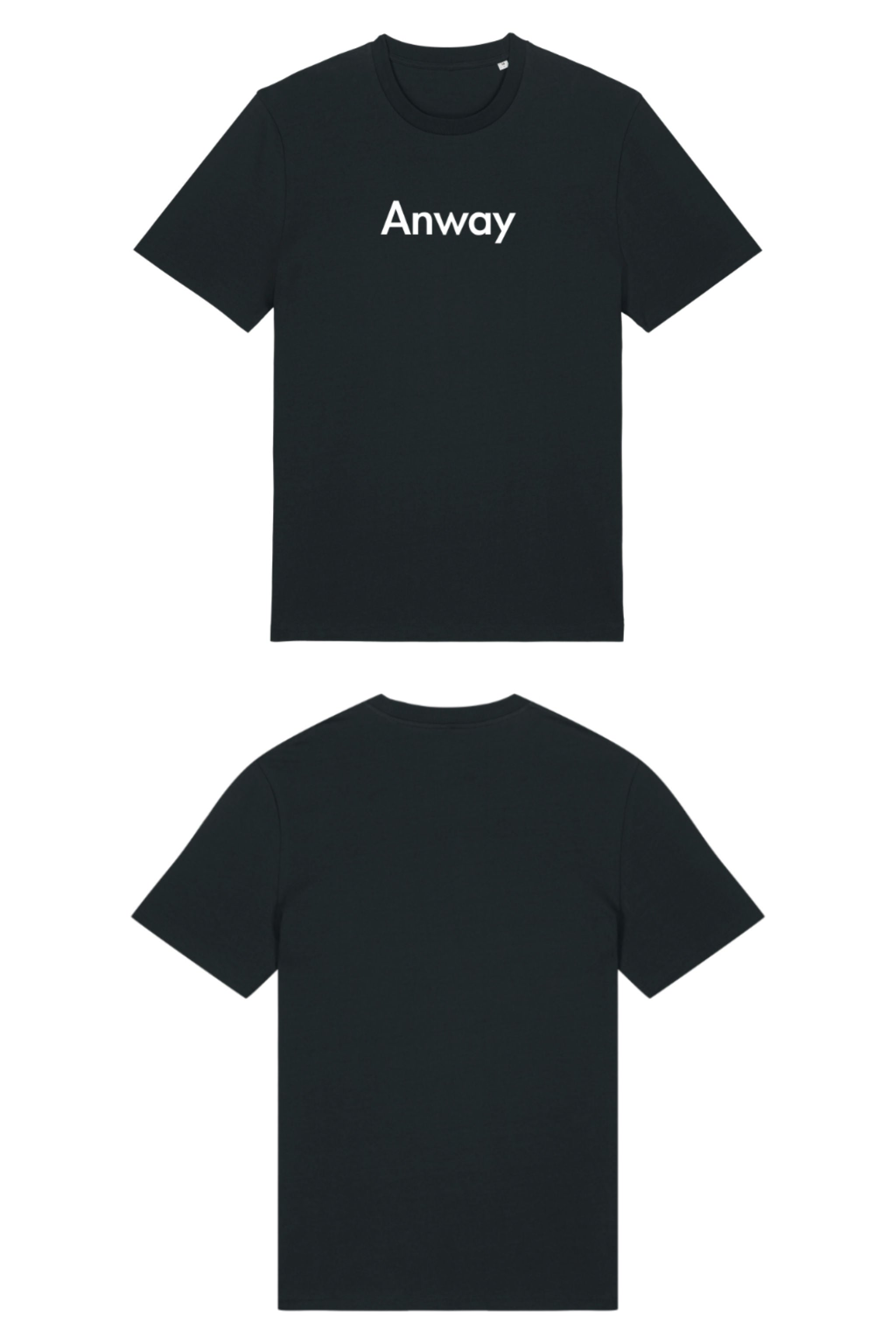 T-Shirt aus 100 % Bio-Baumwolle mit normaler Passform, erhältlich in verschiedenen Farben wie Blue Soul, Cotton Pink, Lavender, Aloe, Weiss und Schwarz. Individuell bedruckbar mit Wunschmotiv. Weiches, angenehm leichtes Material für hohen Tragekomfort. Ideal für einen zeitgemässen, entspannten Look. Mit weissem Anway-Schriftzug in serifenloser, fetter Schrift auf der Vorderseite.