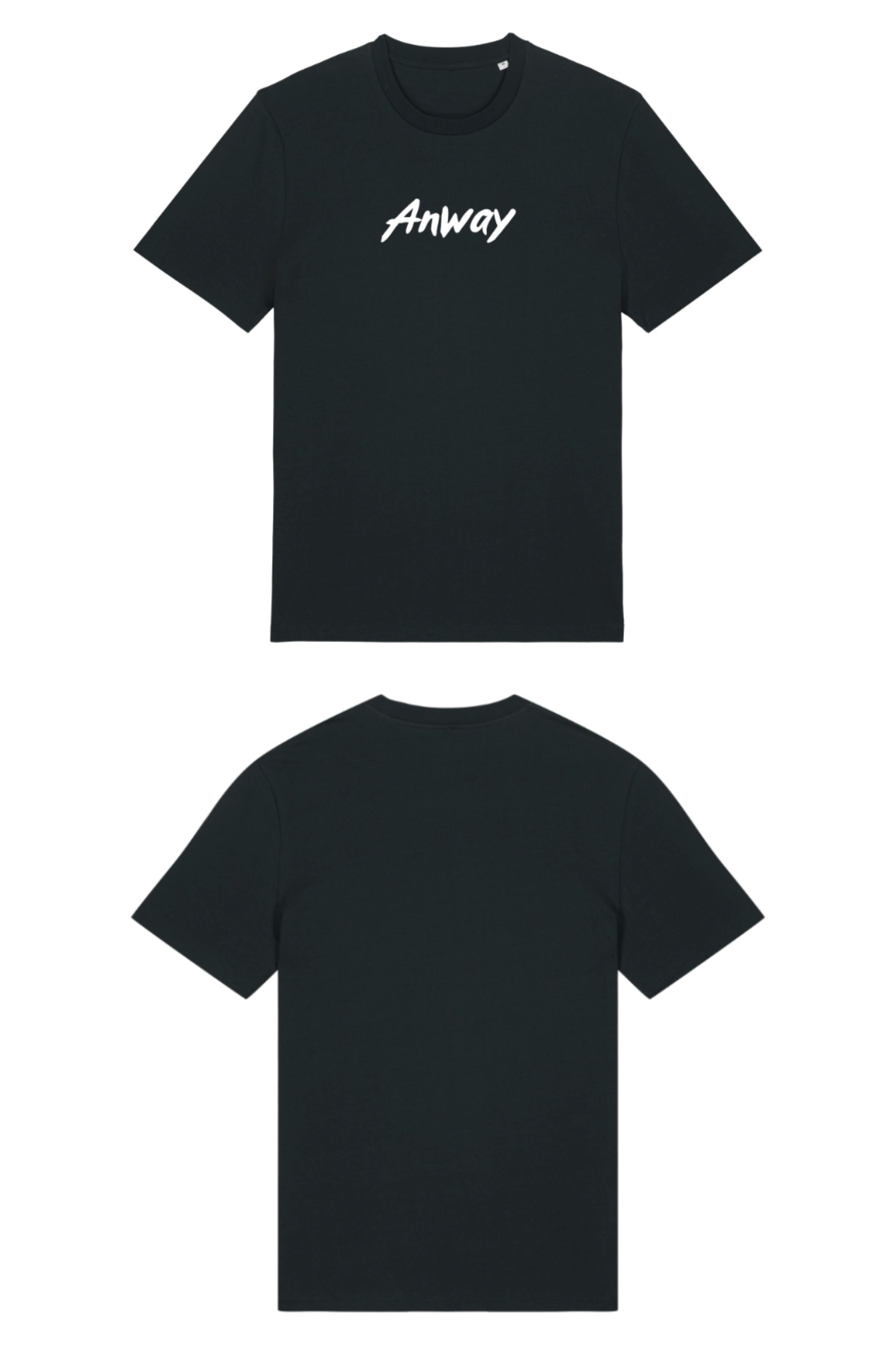 T-Shirt aus 100 % Bio-Baumwolle mit normaler Passform, erhältlich in verschiedenen Farben wie Blue Soul, Cotton Pink, Lavender, Aloe, Weiss und Schwarz. Individuell bedruckbar mit Wunschmotiv. Weiches, angenehm leichtes Material für hohen Tragekomfort. Ideal für einen zeitgemässen, entspannten Look. Mit weissem Anway-Logo in Pinsel-Schrift auf der Brust.
