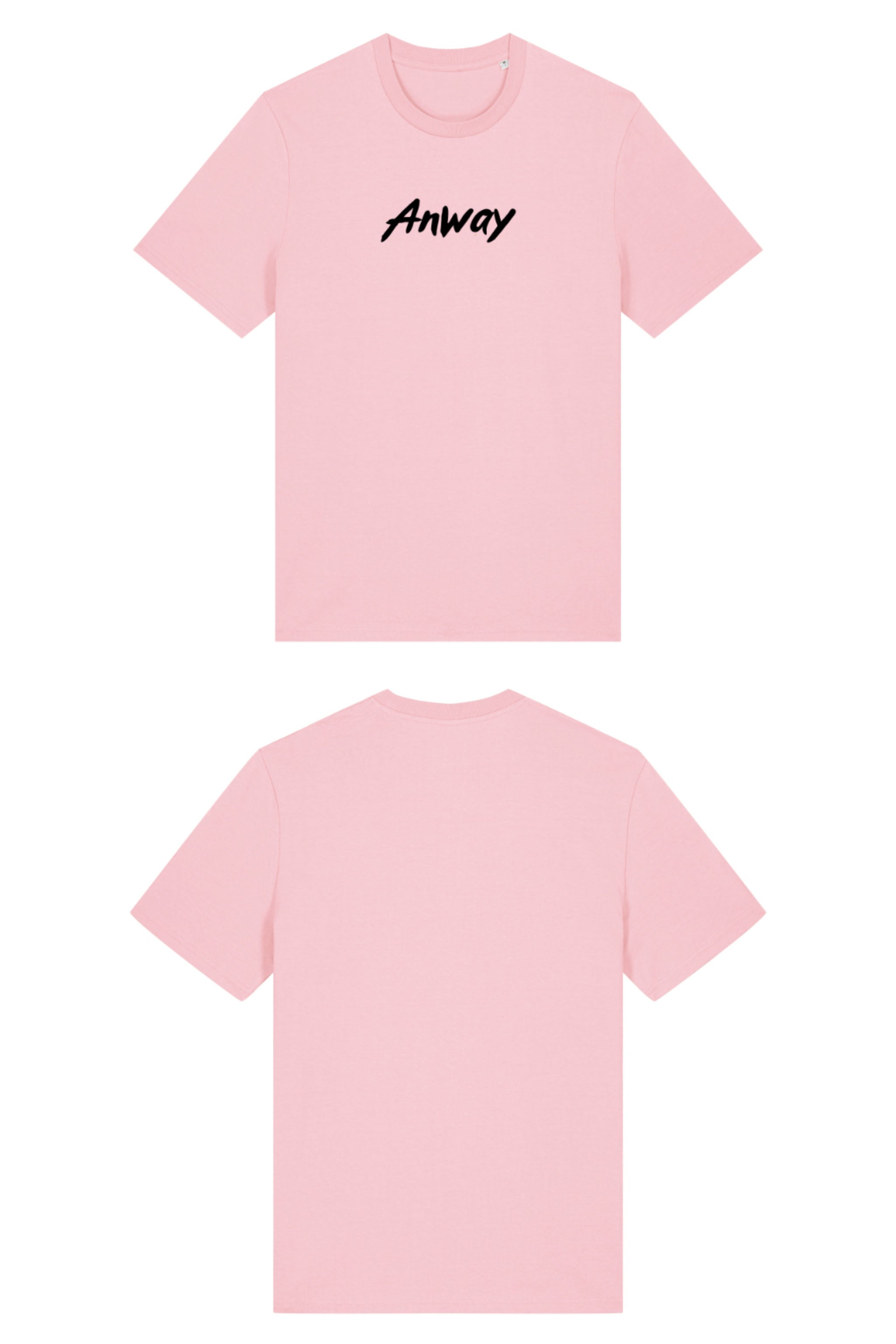 T-Shirt aus 100 % Bio-Baumwolle mit normaler Passform, erhältlich in verschiedenen Farben wie Blue Soul, Cotton Pink, Lavender, Aloe, Weiss und Schwarz. Individuell bedruckbar mit Wunschmotiv. Weiches, angenehm leichtes Material für hohen Tragekomfort. Ideal für einen zeitgemässen, entspannten Look. Mit schwarzem Anway-Logo in Pinsel-Schrift auf der Brust.