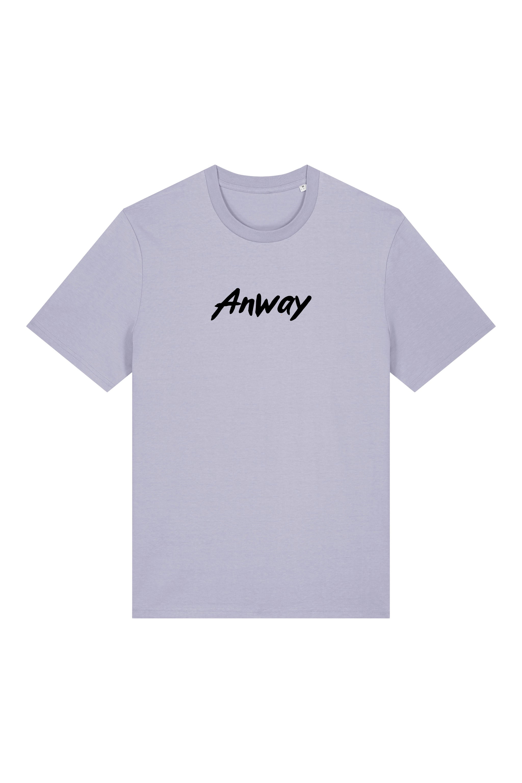 T-Shirt aus 100 % Bio-Baumwolle mit normaler Passform, erhältlich in verschiedenen Farben wie Blue Soul, Cotton Pink, Lavender, Aloe, Weiss und Schwarz. Individuell bedruckbar mit Wunschmotiv. Weiches, angenehm leichtes Material für hohen Tragekomfort. Ideal für einen zeitgemässen, entspannten Look. Mit schwarzem Anway-Logo in Pinsel-Schrift auf der Brust.