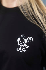 BUILD YOUR OWN T-SHIRT (NORMAL) | DOG GIRL | BLACK