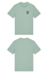 T-Shirt aus 100 % Bio-Baumwolle mit normaler Passform, erhältlich in verschiedenen Farben wie Blue Soul, Cotton Pink, Lavender, Aloe, Weiss und Schwarz. Individuell bedruckbar mit Wunschmotiv. Weiches, angenehm leichtes Material für hohen Tragekomfort. Ideal für einen zeitgemässen, entspannten Look. Mit kleinem schwarzen Druck eines fröhlichen Hundes auf der linken Brust.