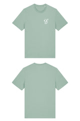 T-Shirt aus 100 % Bio-Baumwolle mit normaler Passform, erhältlich in verschiedenen Farben wie Blue Soul, Cotton Pink, Lavender, Aloe, Weiss und Schwarz. Individuell bedruckbar mit Wunschmotiv. Weiches, angenehm leichtes Material für hohen Tragekomfort. Ideal für einen zeitgemässen, entspannten Look. Mit kleinem weissen Druck eines fröhlichen Hundes auf der linken Brust.
