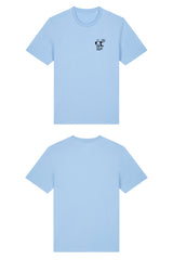 T-Shirt aus 100 % Bio-Baumwolle mit normaler Passform, erhältlich in verschiedenen Farben wie Blue Soul, Cotton Pink, Lavender, Aloe, Weiss und Schwarz. Individuell bedruckbar mit Wunschmotiv. Weiches, angenehm leichtes Material für hohen Tragekomfort. Ideal für einen zeitgemässen, entspannten Look. Mit kleinem schwarzen Druck eines fröhlichen Hundes auf der linken Brust.