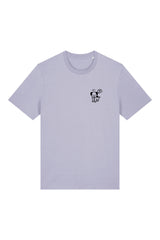 T-Shirt aus 100 % Bio-Baumwolle mit normaler Passform, erhältlich in verschiedenen Farben wie Blue Soul, Cotton Pink, Lavender, Aloe, Weiss und Schwarz. Individuell bedruckbar mit Wunschmotiv. Weiches, angenehm leichtes Material für hohen Tragekomfort. Ideal für einen zeitgemässen, entspannten Look. Mit kleinem schwarzen Druck eines fröhlichen Hundes auf der linken Brust.