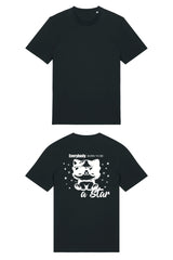 BUILD YOUR OWN T-SHIRT (NORMAL) |  EVERYBODY BORN TO BE A STAR | BLACK