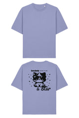 BUILD YOUR OWN T-SHIRT (RELAXED FIT) | EVERYBODY BORN TO BE A STAR | VIOLET