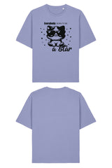 BUILD YOUR OWN T-SHIRT (RELAXED FIT) | EVERYBODY BORN TO BE A STAR | VIOLET