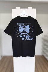 BUILD YOUR OWN T-SHIRT (NORMAL) |  EVERYBODY BORN TO BE A STAR | BLACK