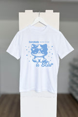 BUILD YOUR OWN T-SHIRT (NORMAL) | EVERYBODY BORN TO BE A STAR | WHITE