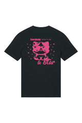BUILD YOUR OWN T-SHIRT (NORMAL) |  EVERYBODY BORN TO BE A STAR | BLACK