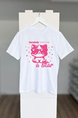 BUILD YOUR OWN T-SHIRT (NORMAL) | EVERYBODY BORN TO BE A STAR | WHITE