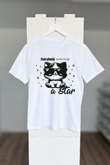 BUILD YOUR OWN T-SHIRT (NORMAL) | EVERYBODY BORN TO BE A STAR | WHITE