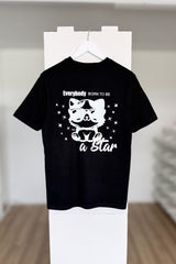 BUILD YOUR OWN T-SHIRT (NORMAL) |  EVERYBODY BORN TO BE A STAR | BLACK