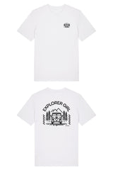T-Shirt aus 100 % Bio-Baumwolle mit normaler Passform, erhältlich in verschiedenen Farben wie Blue Soul, Cotton Pink, Lavender, Aloe, Weiss und Schwarz. Individuell bedruckbar mit Wunschmotiv. Weiches, angenehm leichtes Material für hohen Tragekomfort. Ideal für einen zeitgemässen, entspannten Look. Mit Aufdruck auf dem Rücken "EXPLORER GIRL", einem VW-Bus, Tannen und Bergen und einem kleinen Aufdruck auf der linken Brust – modernes Design für Outdoor-Liebhaberinnen.
