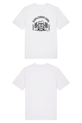 T-Shirt aus 100 % Bio-Baumwolle mit normaler Passform, erhältlich in verschiedenen Farben wie Blue Soul, Cotton Pink, Lavender, Aloe, Weiss und Schwarz. Individuell bedruckbar mit Wunschmotiv. Weiches, angenehm leichtes Material für hohen Tragekomfort. Ideal für einen zeitgemässen, entspannten Look. Mit Aufdruck "EXPLORER GIRL", einem VW-Bus, Tannen und Bergen auf der Vorderseite – modernes Design für Outdoor-Liebhaberinnen.