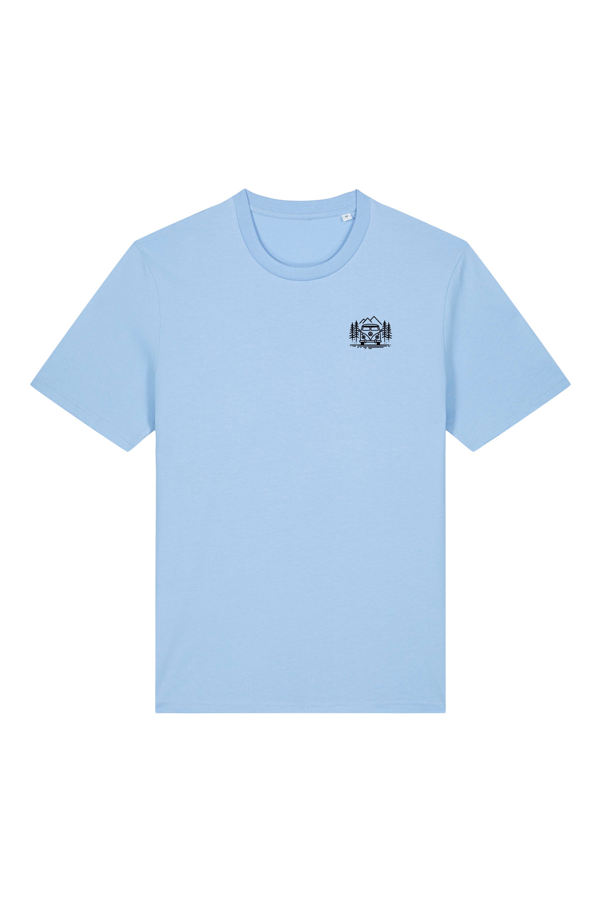 T-Shirt aus 100 % Bio-Baumwolle mit normaler Passform, erhältlich in verschiedenen Farben wie Blue Soul, Cotton Pink, Lavender, Aloe, Weiss und Schwarz. Individuell bedruckbar mit Wunschmotiv. Weiches, angenehm leichtes Material für hohen Tragekomfort. Ideal für einen zeitgemässen, entspannten Look. Mit Aufdruck auf dem Rücken "EXPLORER GIRL", einem VW-Bus, Tannen und Bergen und einem kleinen Aufdruck auf der linken Brust – modernes Design für Outdoor-Liebhaberinnen.