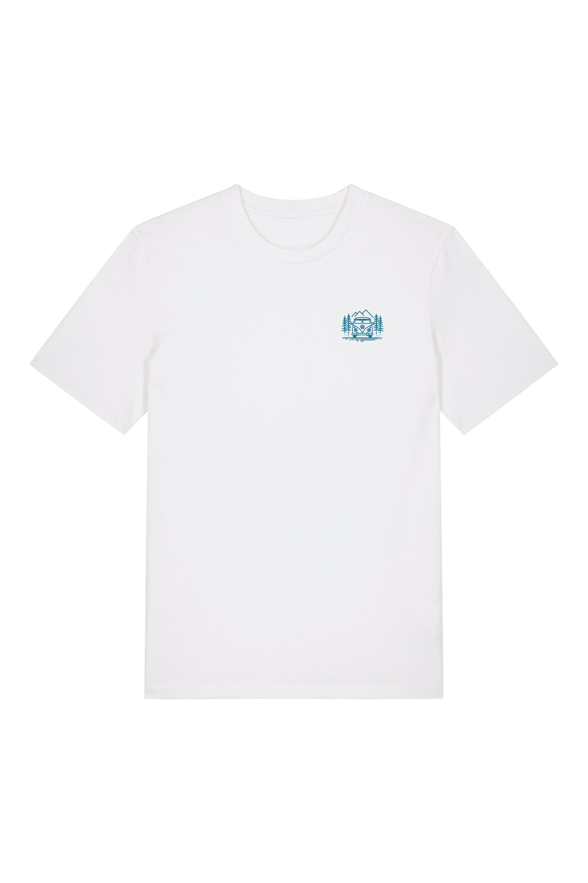 T-Shirt aus 100 % Bio-Baumwolle mit normaler Passform, erhältlich in verschiedenen Farben wie Blue Soul, Cotton Pink, Lavender, Aloe, Weiss und Schwarz. Individuell bedruckbar mit Wunschmotiv. Weiches, angenehm leichtes Material für hohen Tragekomfort. Ideal für einen zeitgemässen, entspannten Look. Mit Aufdruck auf dem Rücken "EXPLORER GIRL", einem VW-Bus, Tannen und Bergen und einem kleinen Aufdruck auf der linken Brust – modernes Design für Outdoor-Liebhaberinnen.