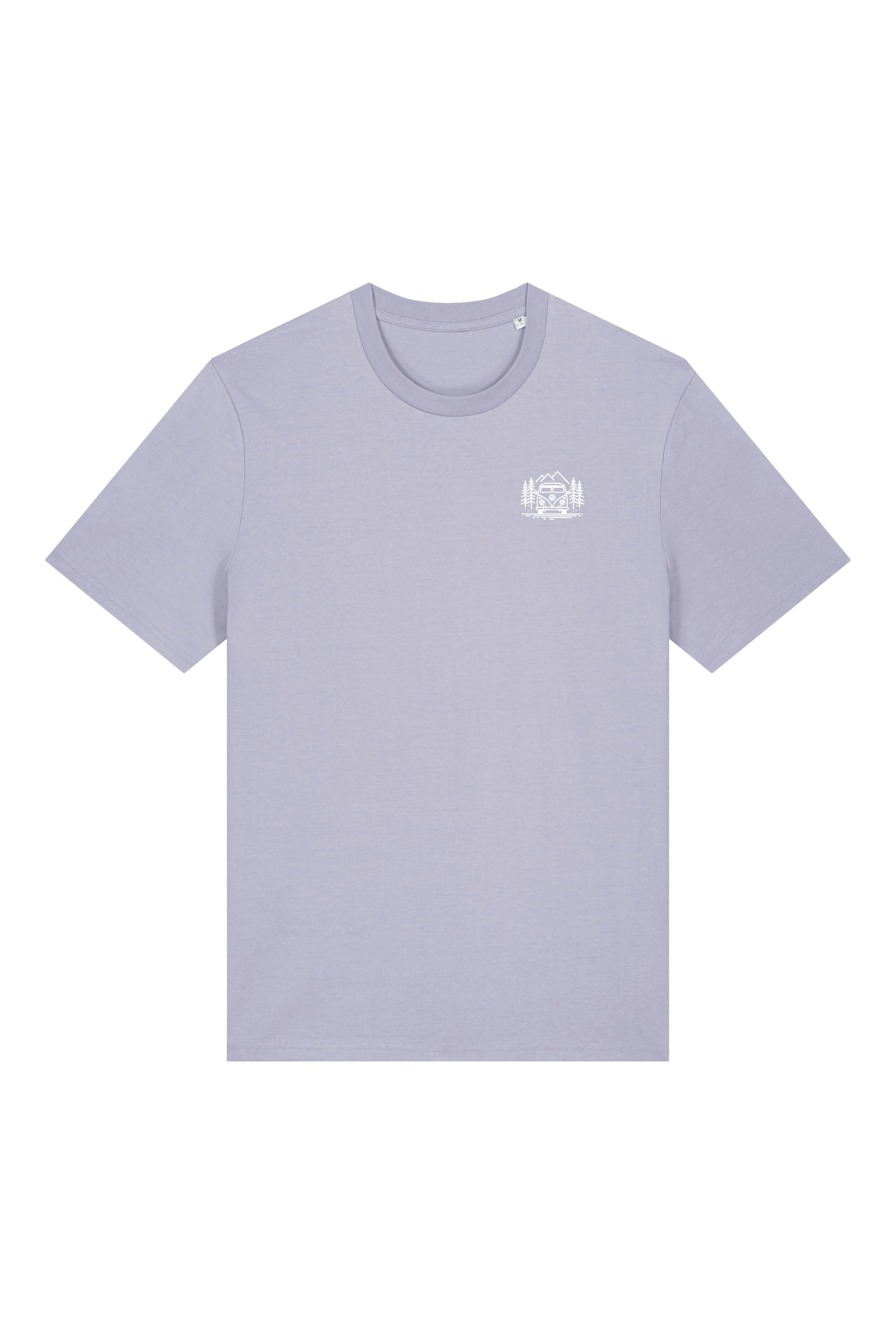 T-Shirt aus 100 % Bio-Baumwolle mit normaler Passform, erhältlich in verschiedenen Farben wie Blue Soul, Cotton Pink, Lavender, Aloe, Weiss und Schwarz. Individuell bedruckbar mit Wunschmotiv. Weiches, angenehm leichtes Material für hohen Tragekomfort. Ideal für einen zeitgemässen, entspannten Look. Mit Aufdruck auf dem Rücken "EXPLORER GIRL", einem VW-Bus, Tannen und Bergen und einem kleinen Aufdruck auf der linken Brust – modernes Design für Outdoor-Liebhaberinnen.
