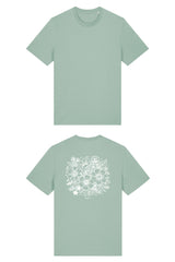 T-Shirt aus 100 % Bio-Baumwolle mit normaler Passform, erhältlich in verschiedenen Farben wie Blue Soul, Cotton Pink, Lavender, Aloe, Weiss und Schwarz. Individuell bedruckbar mit Wunschmotiv. Weiches, angenehm leichtes Material für hohen Tragekomfort. Ideal für einen zeitgemässen, entspannten Look. Rückseite: T-Shirt mit grossem, einfarbigem Blumenprint auf der Rückseite. 