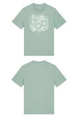 T-Shirt aus 100 % Bio-Baumwolle mit normaler Passform, erhältlich in verschiedenen Farben wie Blue Soul, Cotton Pink, Lavender, Aloe, Weiss und Schwarz. Individuell bedruckbar mit Wunschmotiv. Weiches, angenehm leichtes Material für hohen Tragekomfort. Ideal für einen zeitgemässen, entspannten Look. Vorderseite: T-Shirt mit einfarbigem Blumenprint auf der Vorderseite. 
