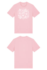 T-Shirt aus 100 % Bio-Baumwolle mit normaler Passform, erhältlich in verschiedenen Farben wie Blue Soul, Cotton Pink, Lavender, Aloe, Weiss und Schwarz. Individuell bedruckbar mit Wunschmotiv. Weiches, angenehm leichtes Material für hohen Tragekomfort. Ideal für einen zeitgemässen, entspannten Look. Vorderseite: T-Shirt mit einfarbigem Blumenprint auf der Vorderseite. 