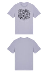 T-Shirt aus 100 % Bio-Baumwolle mit normaler Passform, erhältlich in verschiedenen Farben wie Blue Soul, Cotton Pink, Lavender, Aloe, Weiss und Schwarz. Individuell bedruckbar mit Wunschmotiv. Weiches, angenehm leichtes Material für hohen Tragekomfort. Ideal für einen zeitgemässen, entspannten Look. Vorderseite: T-Shirt mit einfarbigem Blumenprint auf der Vorderseite. 