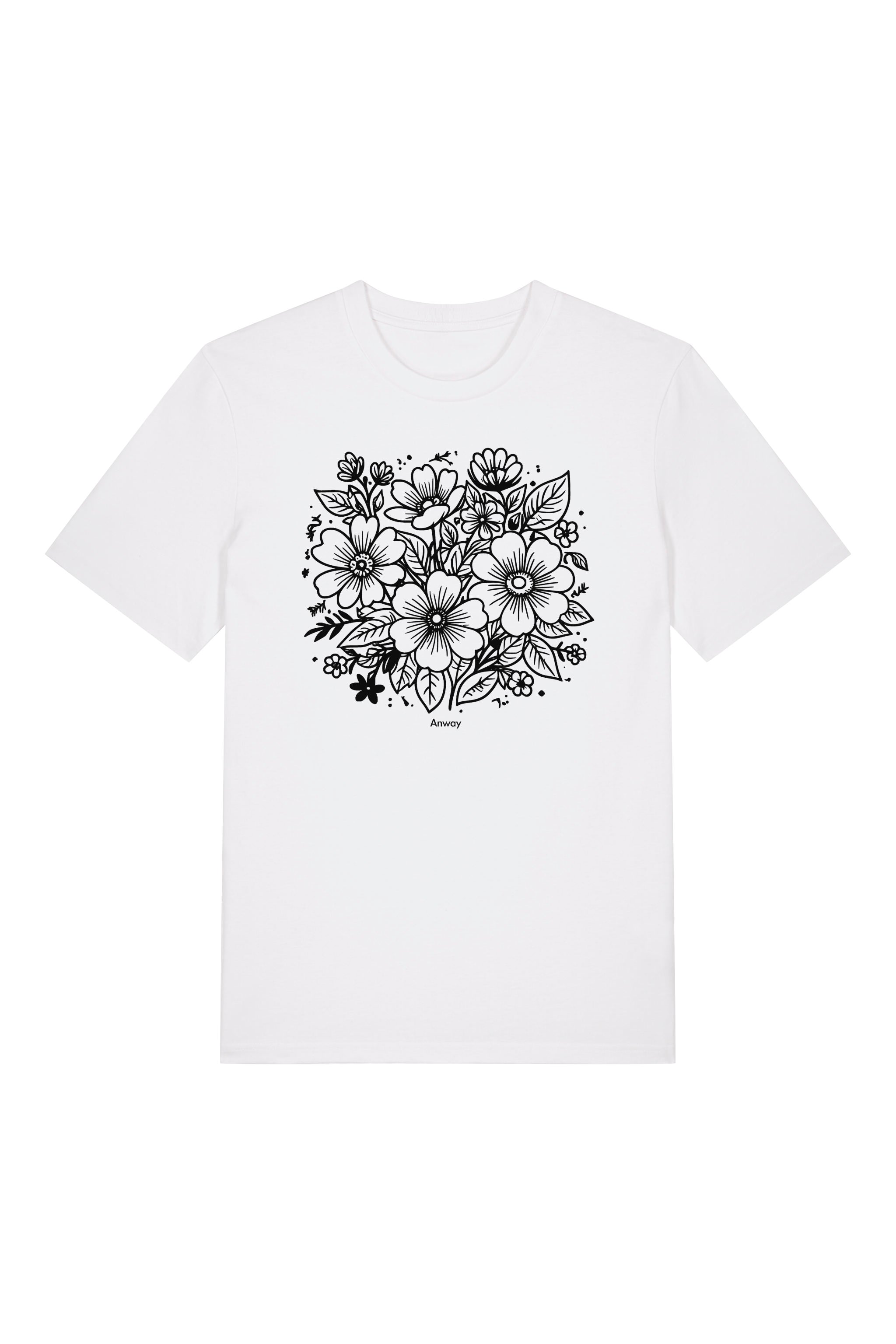 T-Shirt aus 100 % Bio-Baumwolle mit normaler Passform, erhältlich in verschiedenen Farben wie Blue Soul, Cotton Pink, Lavender, Aloe, Weiss und Schwarz. Individuell bedruckbar mit Wunschmotiv. Weiches, angenehm leichtes Material für hohen Tragekomfort. Ideal für einen zeitgemässen, entspannten Look. Vorderseite: T-Shirt mit einfarbigem Blumenprint auf der Vorderseite. 