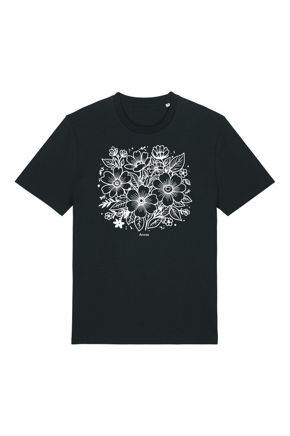 T-Shirt aus 100 % Bio-Baumwolle mit normaler Passform, erhältlich in verschiedenen Farben wie Blue Soul, Cotton Pink, Lavender, Aloe, Weiss und Schwarz. Individuell bedruckbar mit Wunschmotiv. Weiches, angenehm leichtes Material für hohen Tragekomfort. Ideal für einen zeitgemässen, entspannten Look. Vorderseite: T-Shirt mit einfarbigem Blumenprint auf der Vorderseite. 